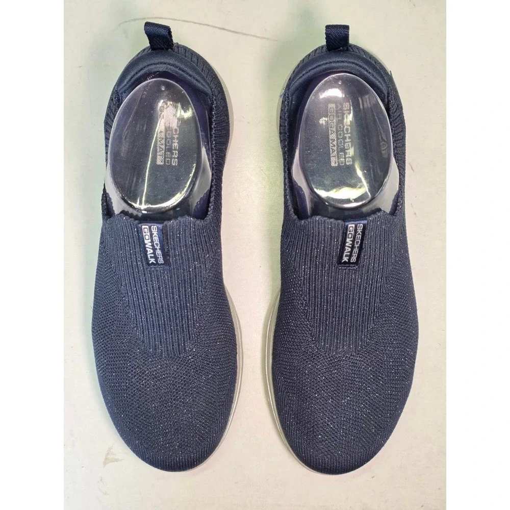 Skechers GoWalk Goga Mat Women's Sneakers Size 9 Blue Slip On Air Cooled Shoes